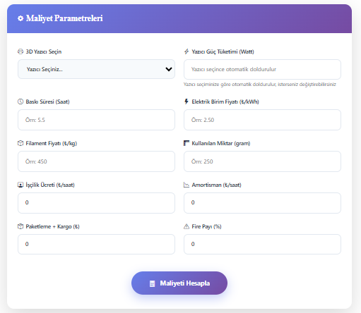 3D Baskı Maliyet Hesaplama: Gerçek Üretim Giderleri Nelerdir?